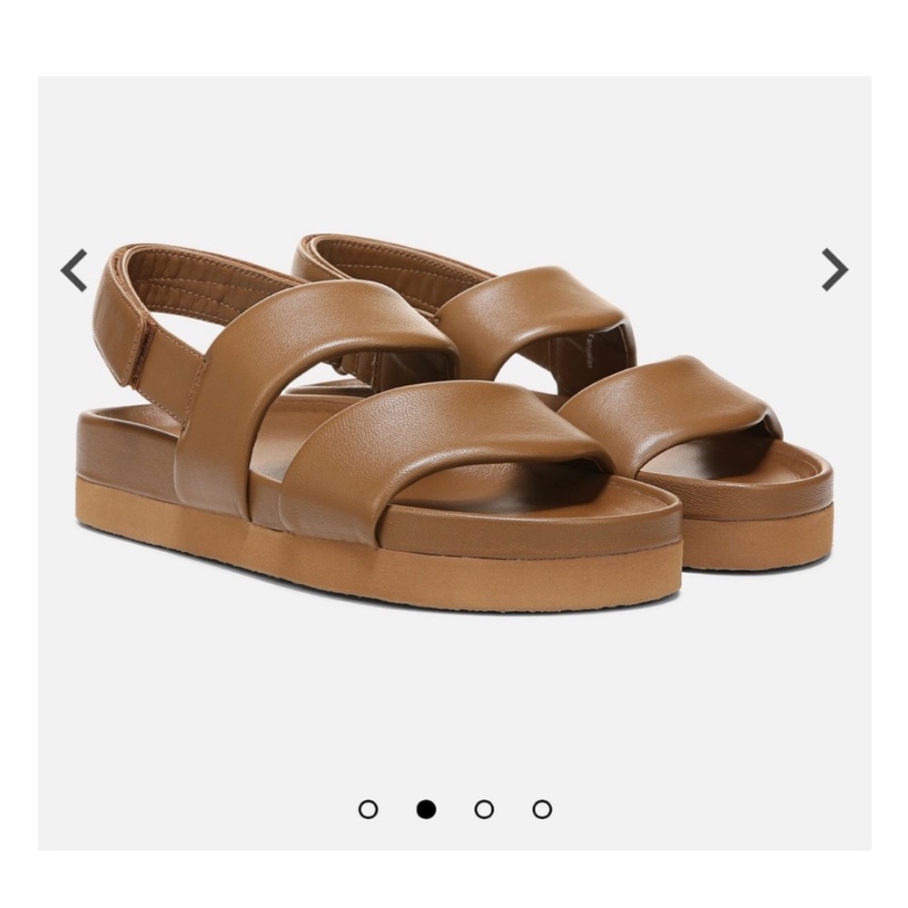 NWOT Vince Gemini tan leather sandals, size 5